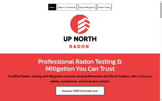 Up North Radon LLC website