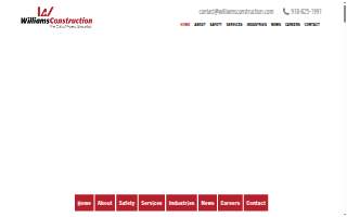 Williams Construction website