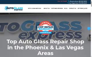 Auto Glass Express of Forest Lake website