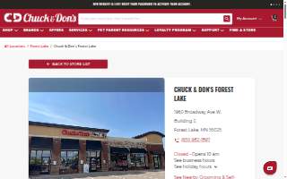 Chuck & Don's Pet Food & Supplies of Forest Lake website