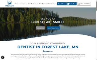 Forest Lake Smiles - Dr. Jonathan Siverson website