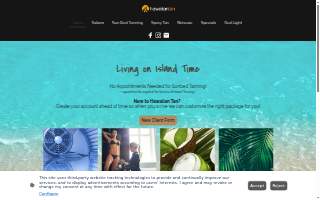 Hawaiian Tan Salons - Forest Lake website
