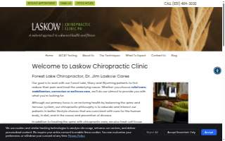 Laskow Chiropractic Clinic website