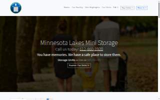 Minnesota Lakes Mini Storage website