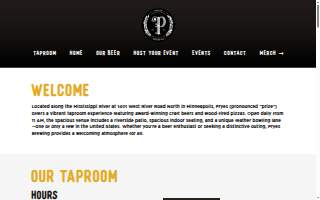 Pryes Brewing Company website