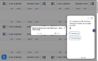 BK Law Group of Fridley website