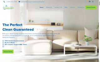 Evergreen Spark Cleaning Services website