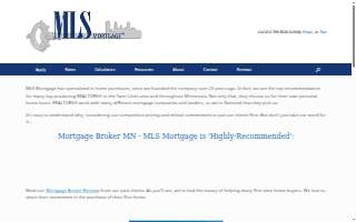 MLS Mortgage of Fridley website