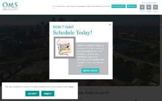 OMS Specialists - Blaine of Fridley website