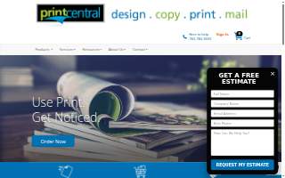 Print Central of Fridley website