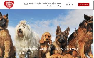 Ruff Love Dogs website