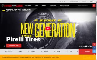 Tires for Less website