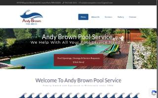 Andy Brown Pool Service of Burnsville website