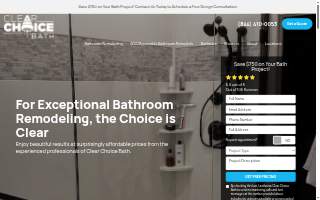 Clear Choice Bath website