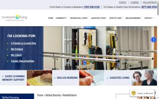 Covenant Living of Golden Valley Skilled Care and Rehabilitation website