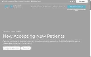 Creekside Family Dental website