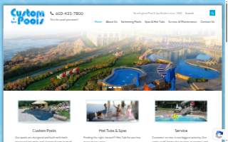 Custom Pools website