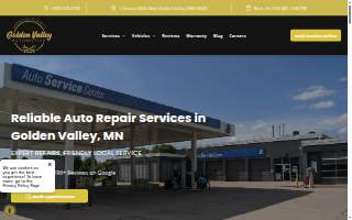Golden Valley Automotive website