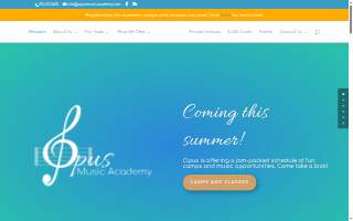Opus Music Academy website