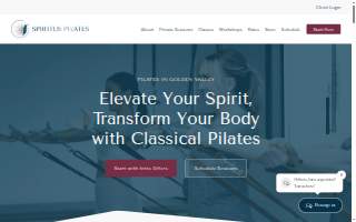 Spiritus Pilates Studio website