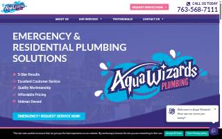 Aqua Wizards Plumbing website