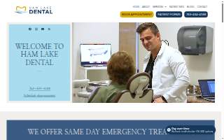 Ham Lake Dental website