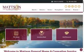 Mattson Funeral Home and Cremation Service website
