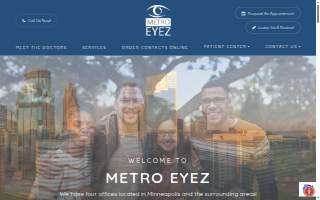 MetroEyez - Andover Family Eyecare website
