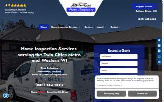 All-in-One Home Inspecting LLC of Hastings website
