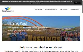 Hastings Family Service website