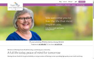 Hastings Senior Health & Living Health Care Center website