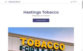 Hastings Tobacco website