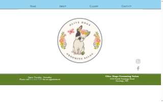 Olive Dogs Grooming Salon website