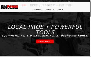 ProPower Rental website