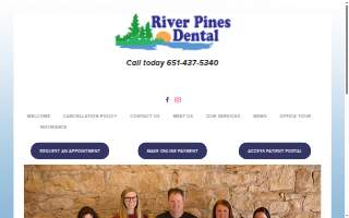 River Pines Dental website