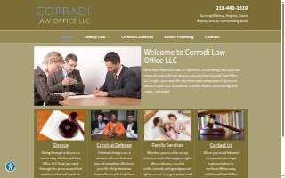 Corradi Law Office, LLC website