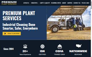 Premium Plant Services website