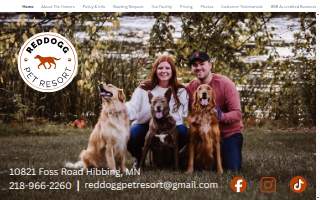 Reddogg Pet Resort website