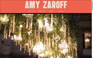 Amy Zaroff Events + Design website