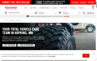 Firestone Complete Auto Care of Hopkins website