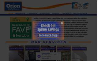 Orion Quality Cleaning of Hopkins website