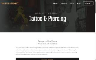Aloha Monkey Tattoo of Hugo website