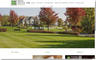 Brigg Backer Real Estate website