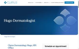 Clarus Dermatology - Hugo website