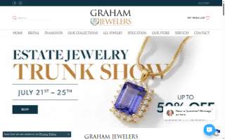Graham Jewelers of Hugo website