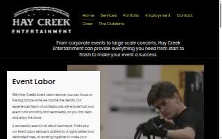 Hay Creek Entertainment website