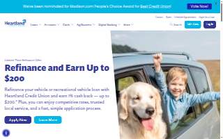 Heartland Credit Union of Hugo website