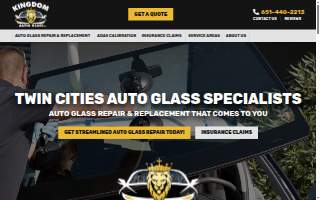 Kingdom Auto Glass of Hugo website