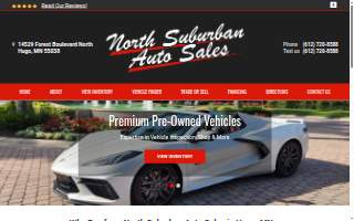 North Suburban Auto Sales website