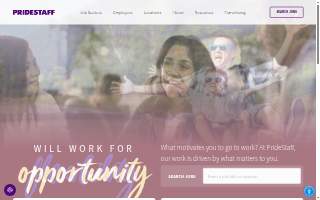 PrideStaff website